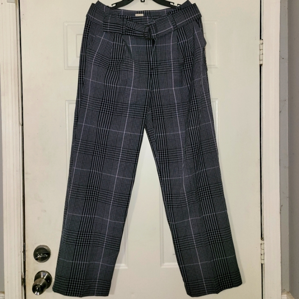 Cute NEW Plaid a•new•day Pants~Size 4~Slacks~Trousers~Straight Leg